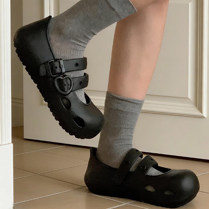 韓国風サマープラットフォームバレエシューズ レディース 室内 - Street Fashion Korean のレビューと価格