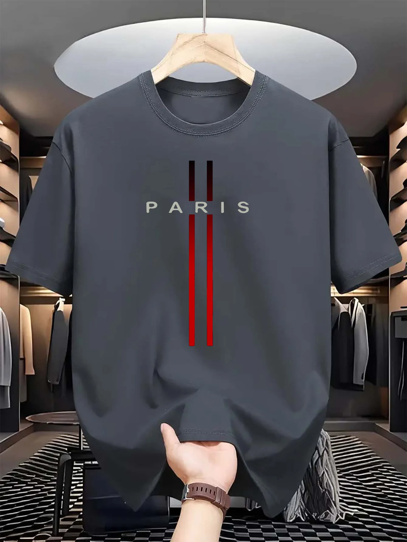 メンズ 100% 純綿 夏 カジュアル ルーズ ファッション - Street Fashion Paris のレビューと価格