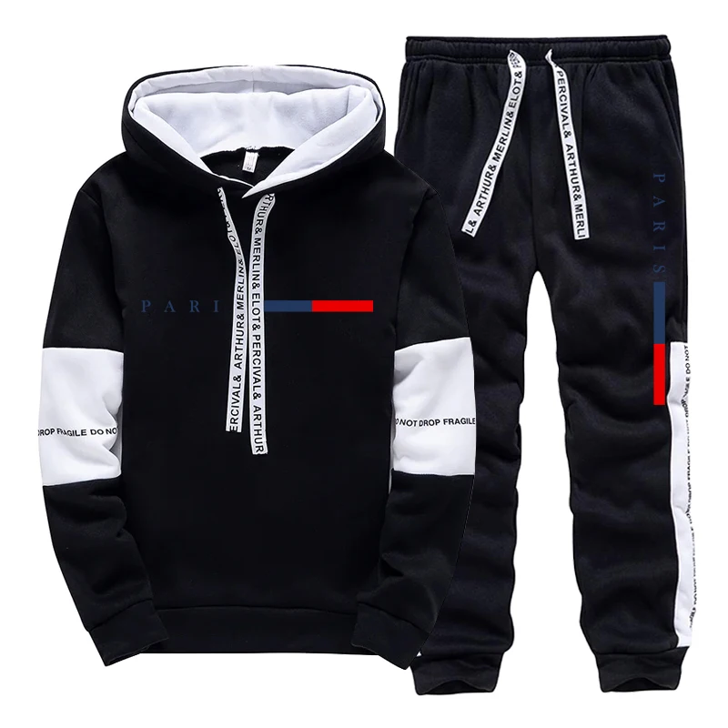 メンズセット/パーカー/パンツ パリファッション 秋冬 カジ - Street Fashion Paris のレビューと価格