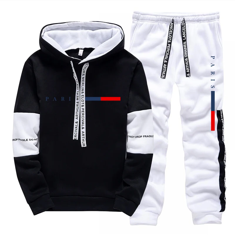 メンズセット/パーカー/パンツ パリファッション 秋冬 カジ - Street Fashion Paris のレビューと価格