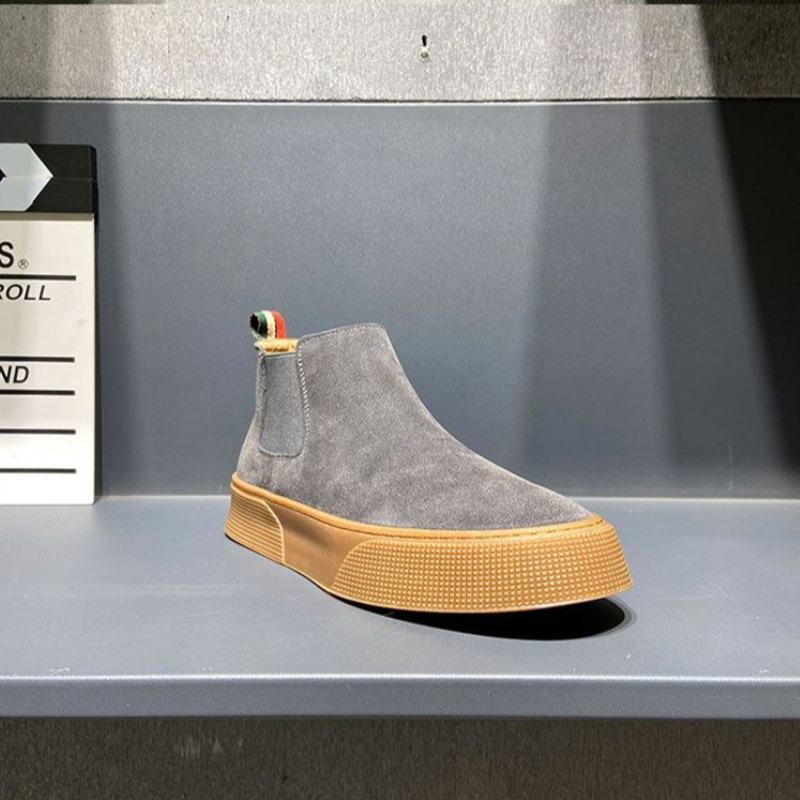 2026秋冬メンズチェルシーブーツ スリップオン PUレザー - Street Fashion Korean のレビューと価格