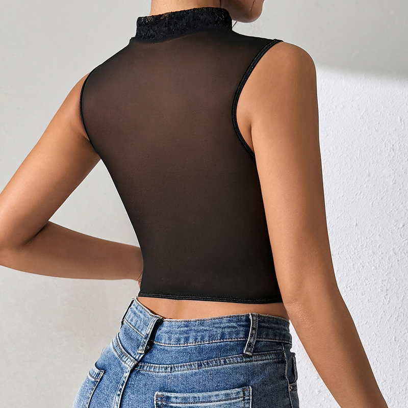 女性用シアーメッシュボーン入りコルセットトップス セクシーカ - Mesh Top Layering のレビューと価格