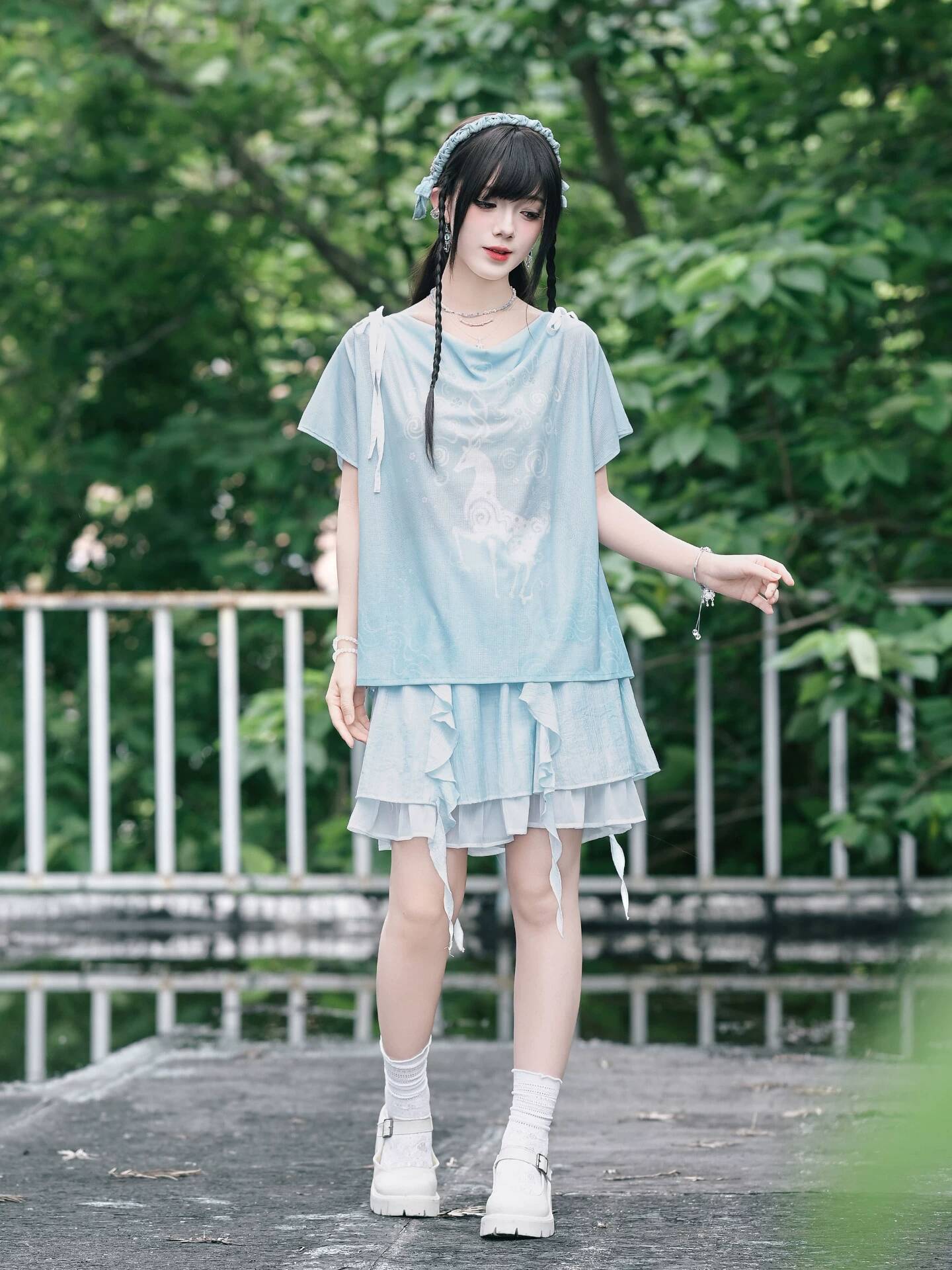 新しい中国風ドレープネックラインメッシュTシャツトップス女性 - Mesh Top Layering のレビューと価格
