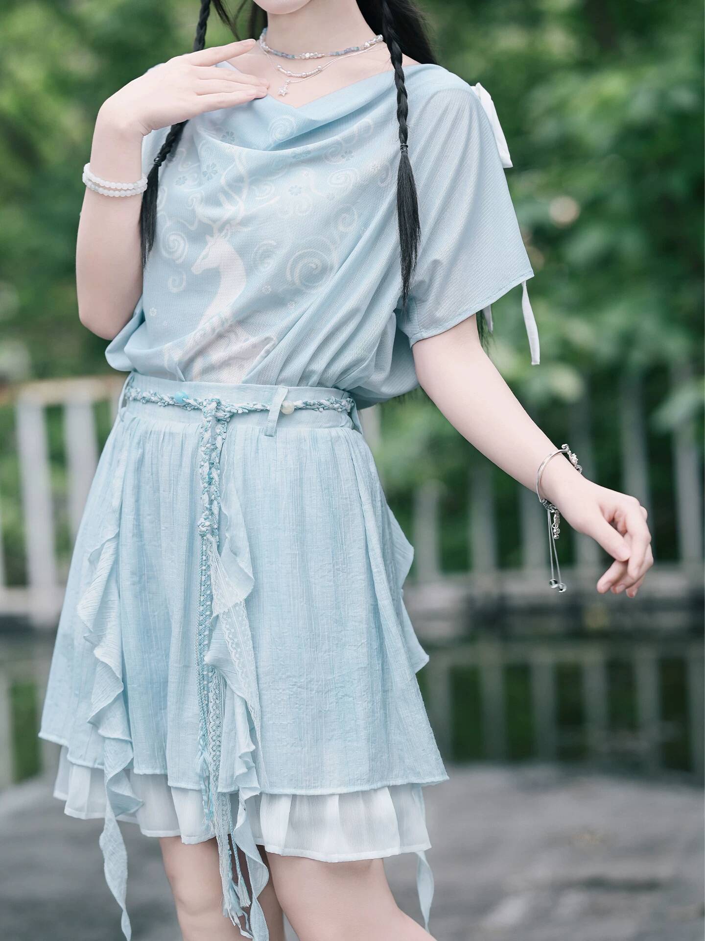 新しい中国風ドレープネックラインメッシュTシャツトップス女性 - Mesh Top Layering のレビューと価格